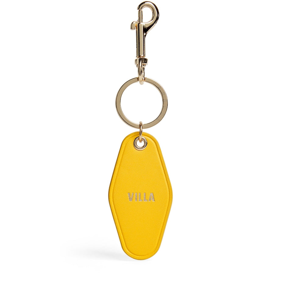 Yellow Leather Villa Keyring