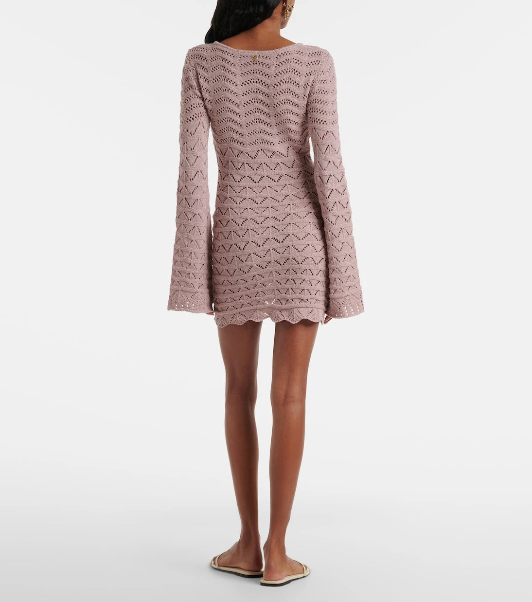 Bananhot - Rey knitted cotton-blend minidress