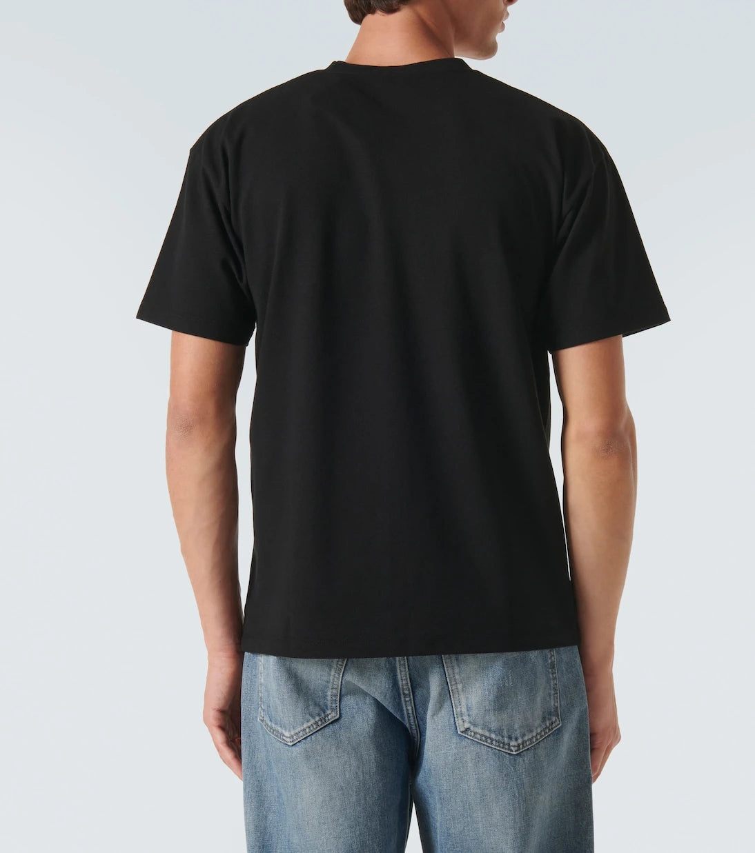 Saint Laurent - Cassandre cotton-blend piqué T-shirt