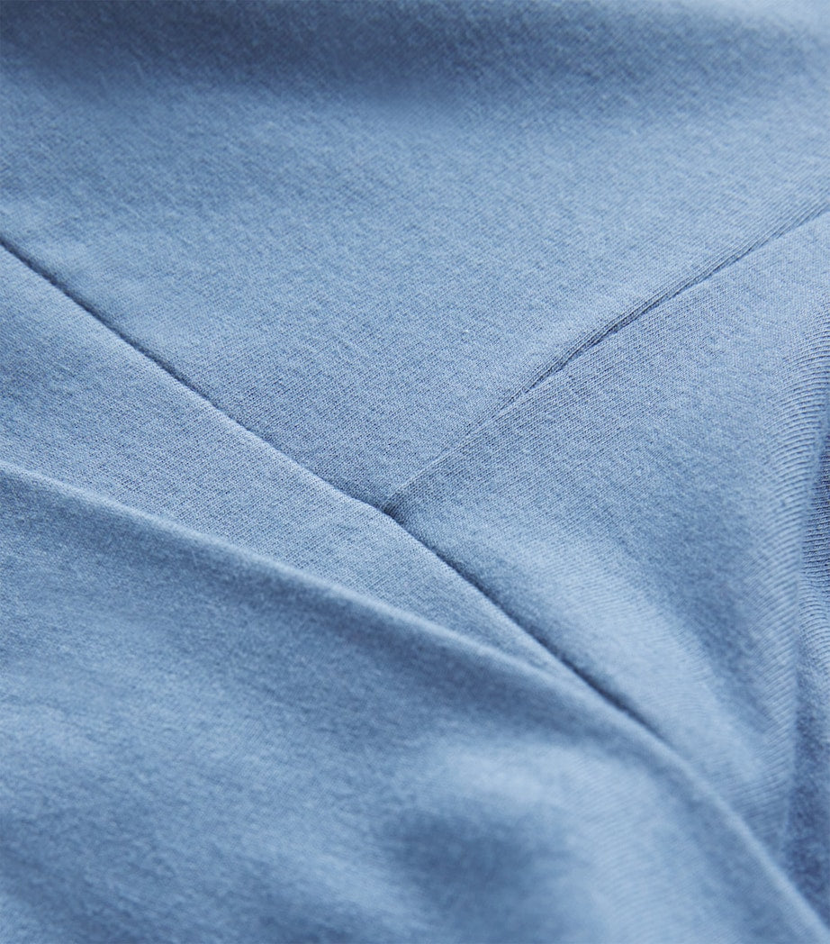 Cotton-Blend Jersey Foldover Trousers