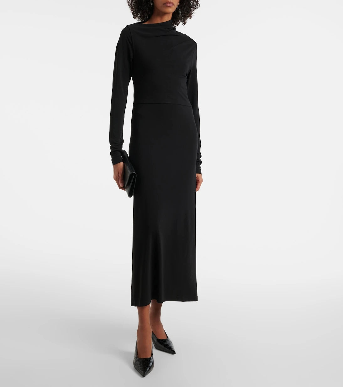 Toteme - Draped jersey maxi dress