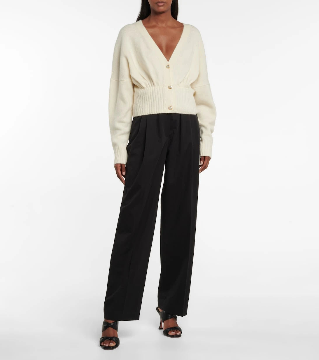 Galvan - Luna wool and cashmere-blend cardigan