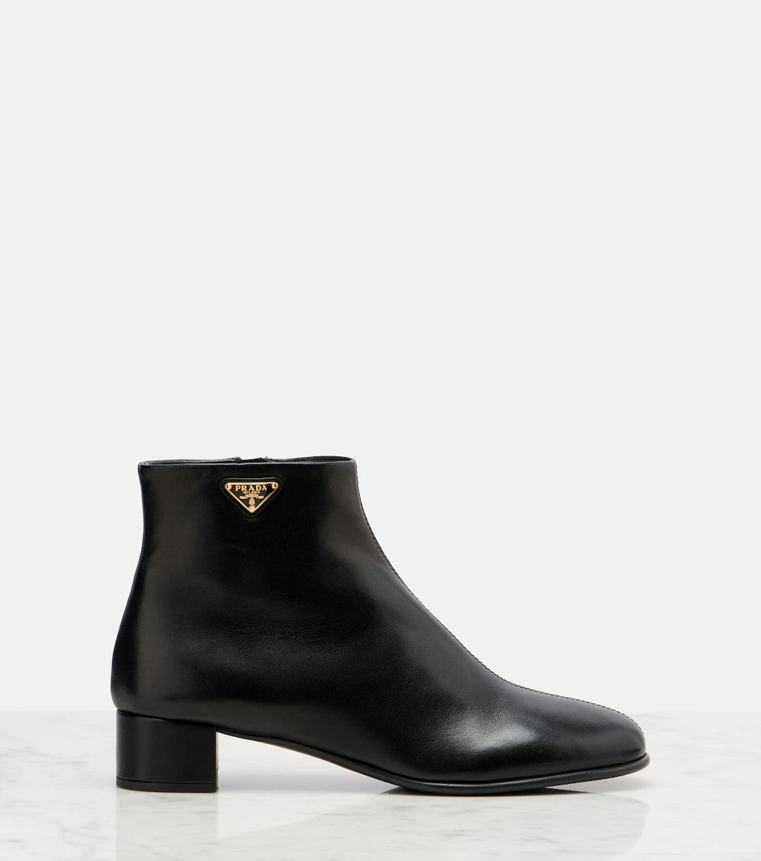 Prada - Leather ankle boots