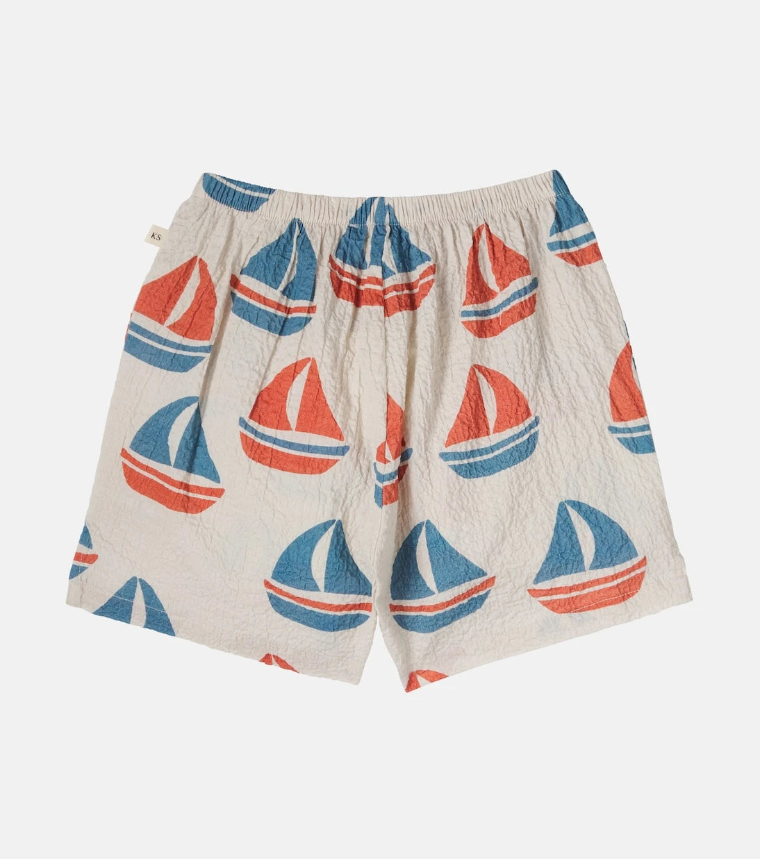 Konges Sløjd - Elliot printed cotton seersucker shorts