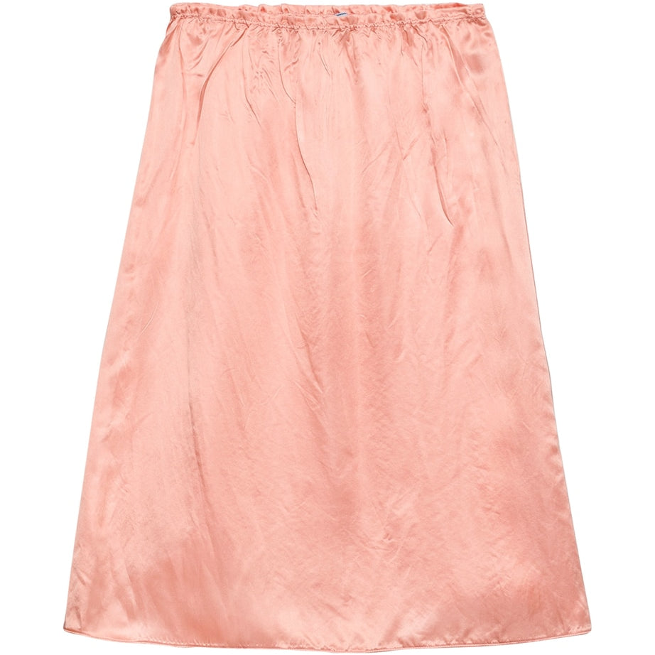 Prada Orange Satin-Blend Pencil Skirt