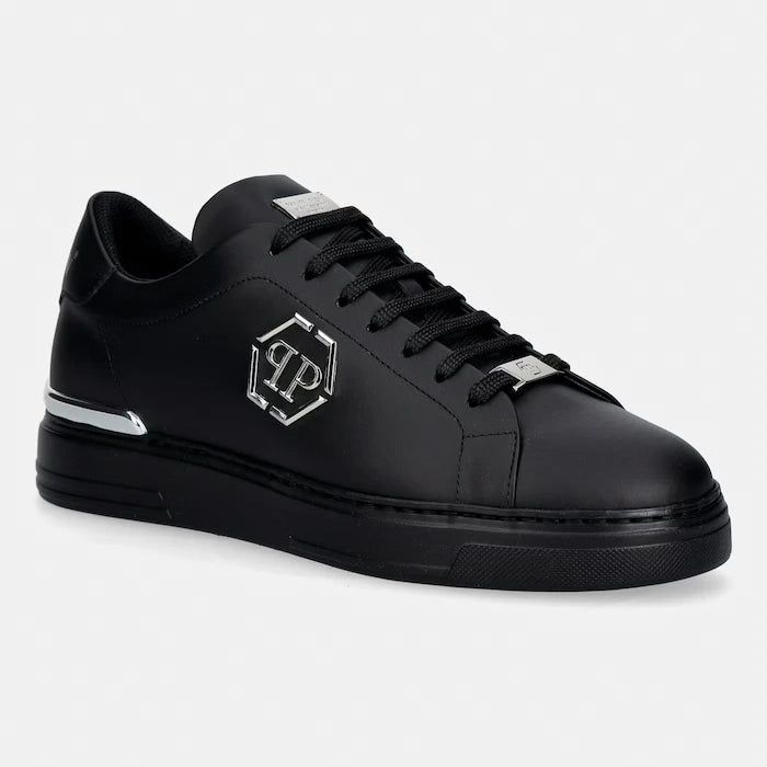 Кожени маратонки Philipp Plein Leather Lo-Top Hexagon