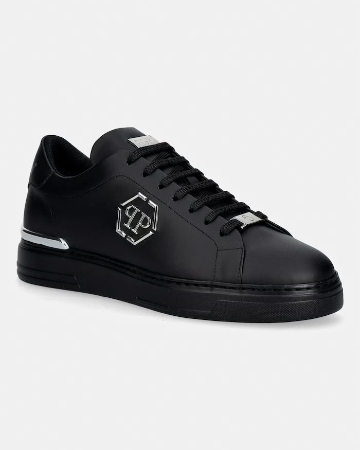 Кожени маратонки Philipp Plein Leather Lo-Top Hexagon
