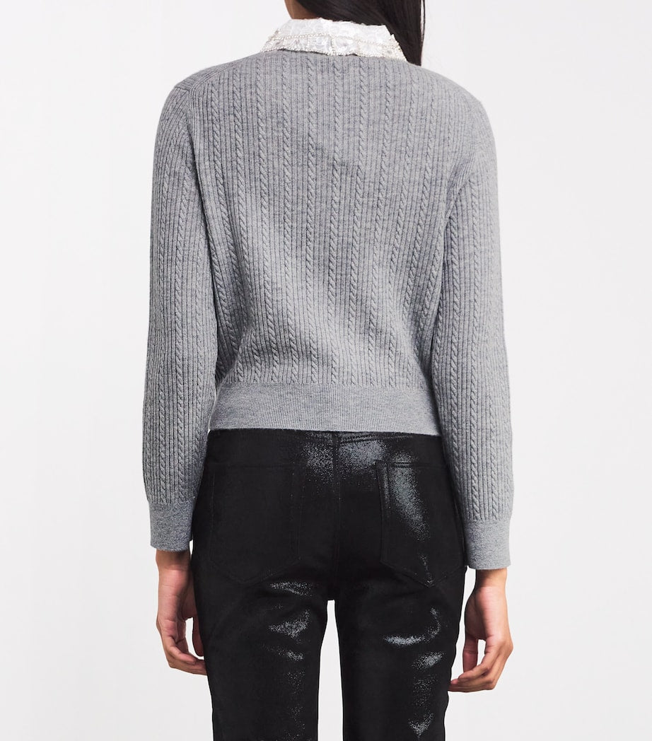 Black Wool-Cashmere Adaptable Cardigan