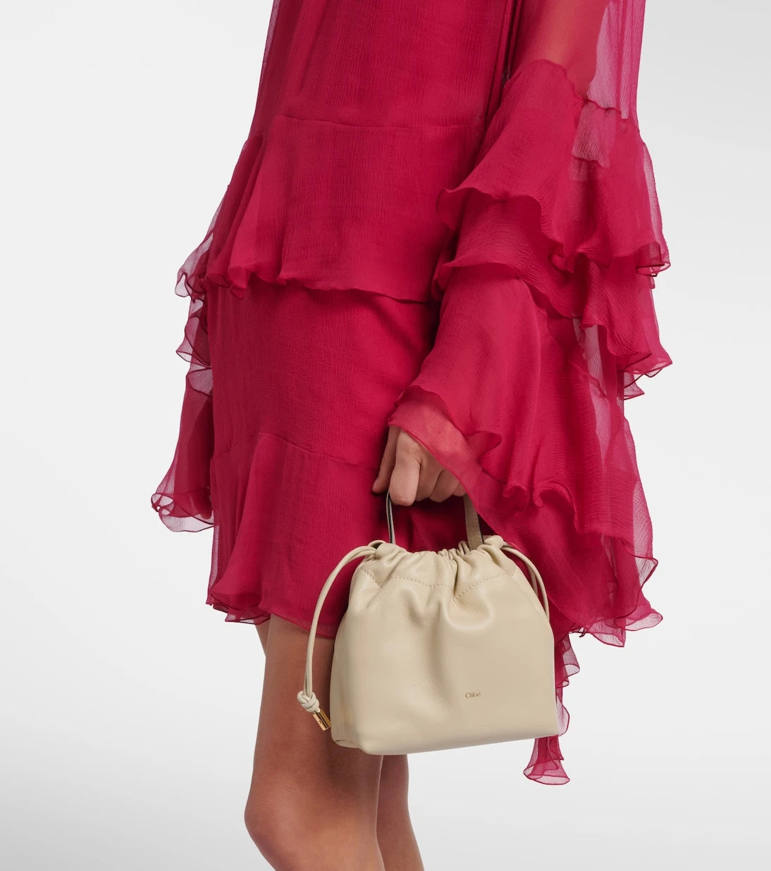 Chloé - Chloé Icons Mini leather bucket bag