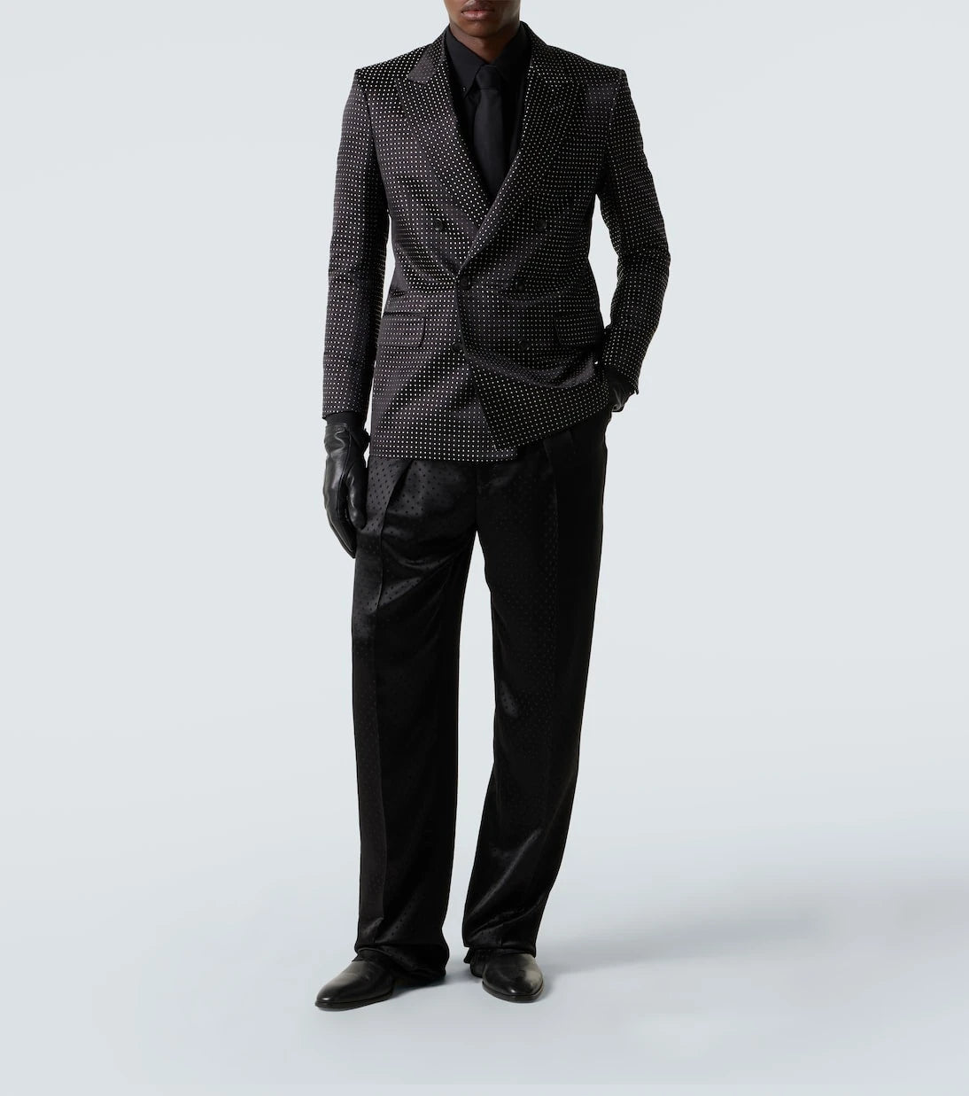 Tom Ford - Polka-dot silk satin suit jacket