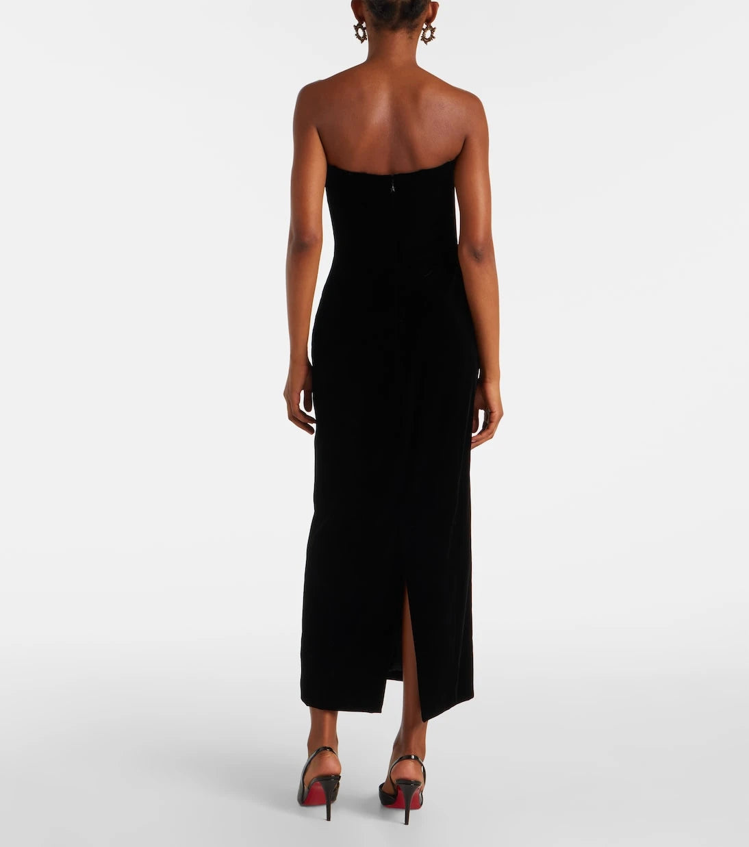 Mugler - Velvet bustier dress
