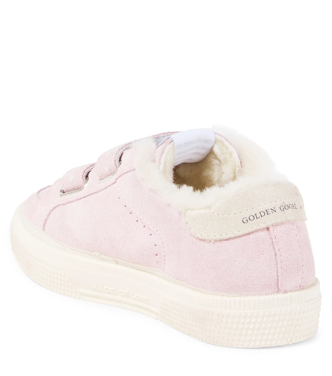 Golden Goose Kids - حذاء رياضي May School من جلد الشمواه اللامع للأطفال