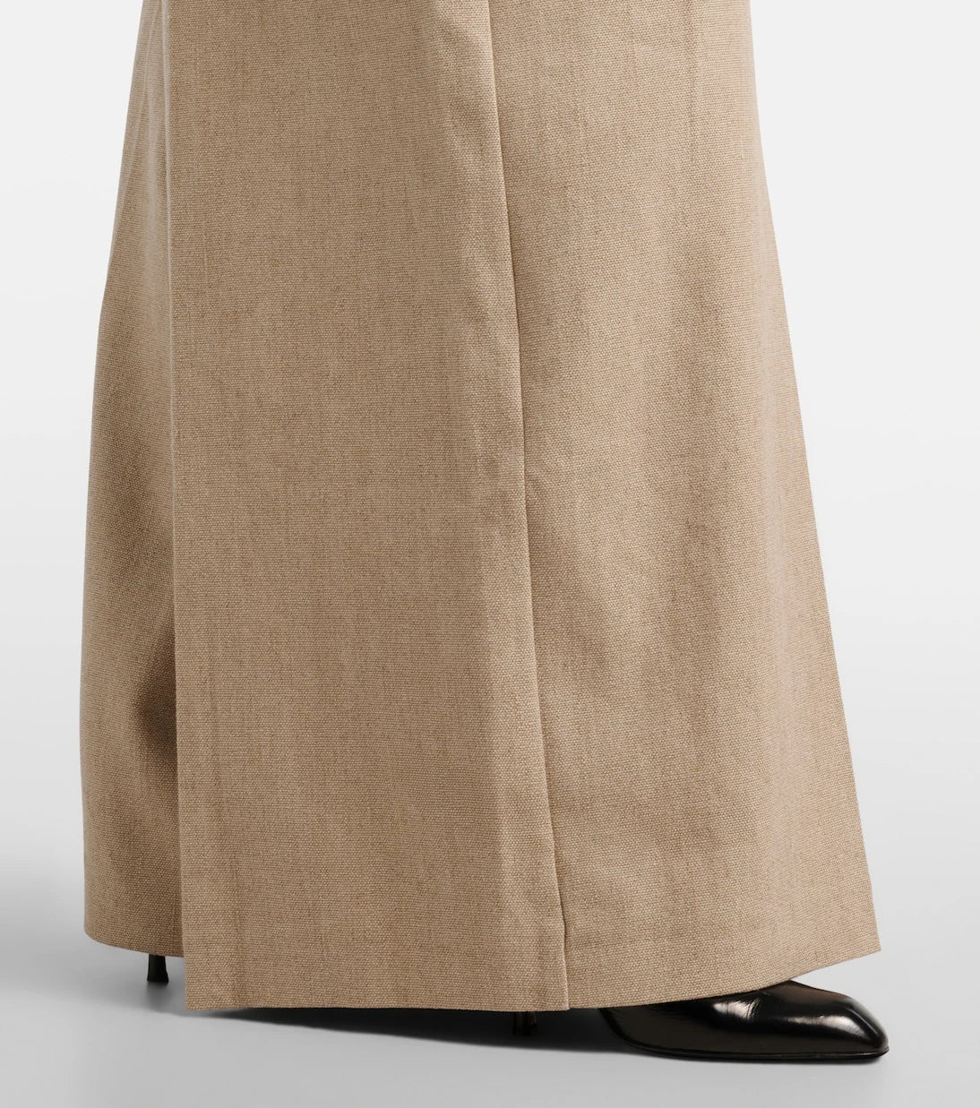 Elie Saab - Linen and cotton canvas wide-leg pants