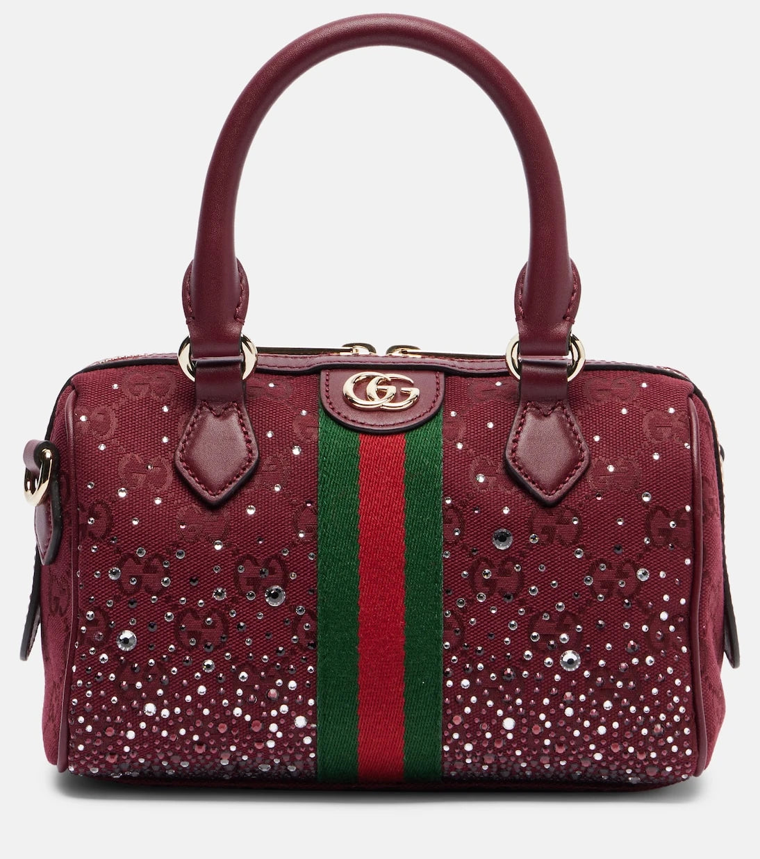 Gucci - Ophidia Small embellished canvas tote bag