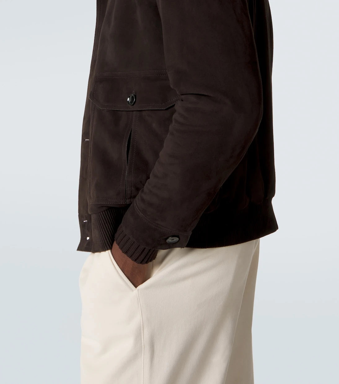 Brioni - Suede bomber jacket