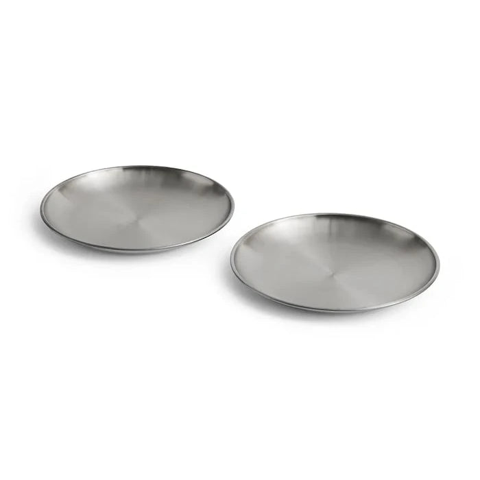 HAY paslanmaz çelik servis tabakları seti 13,5 x 13,5 cm