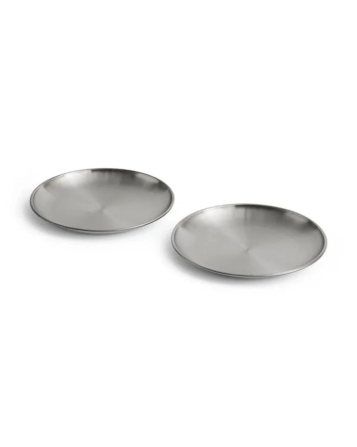 HAY paslanmaz çelik servis tabakları seti 13,5 x 13,5 cm