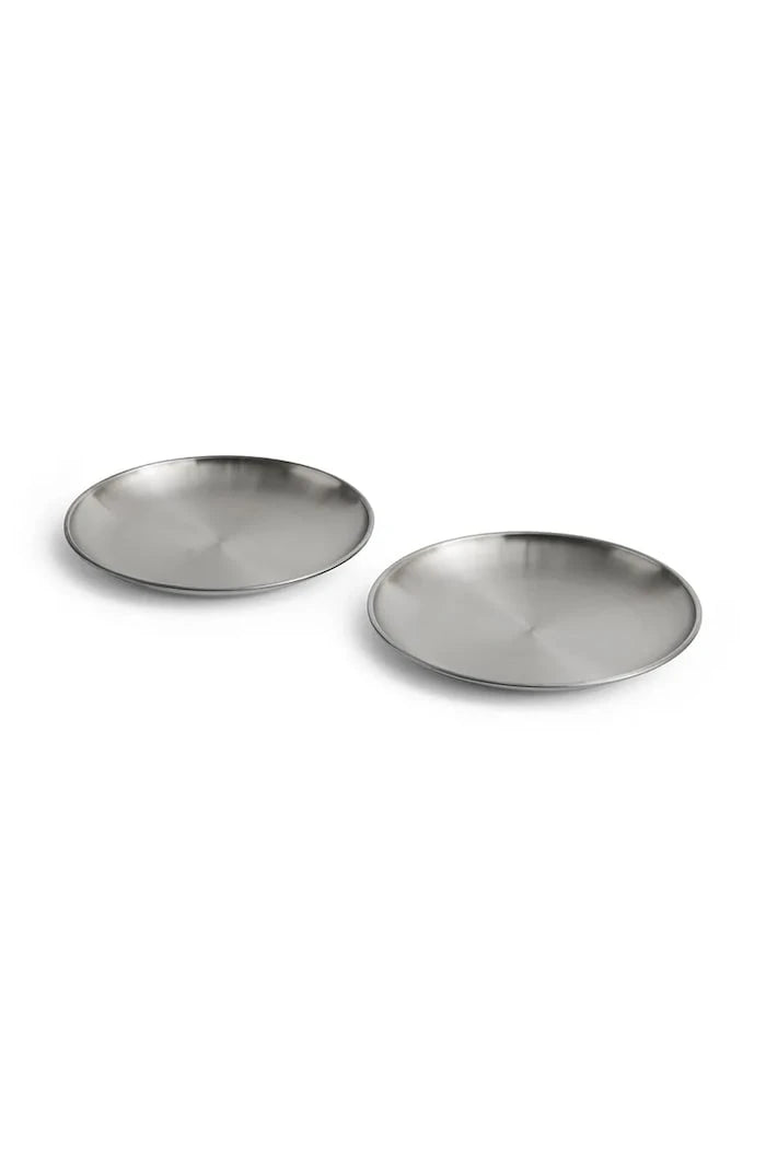 HAY paslanmaz çelik servis tabakları seti 13,5 x 13,5 cm