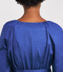 Cotton Belted Bellan Maxi Dress COBALT