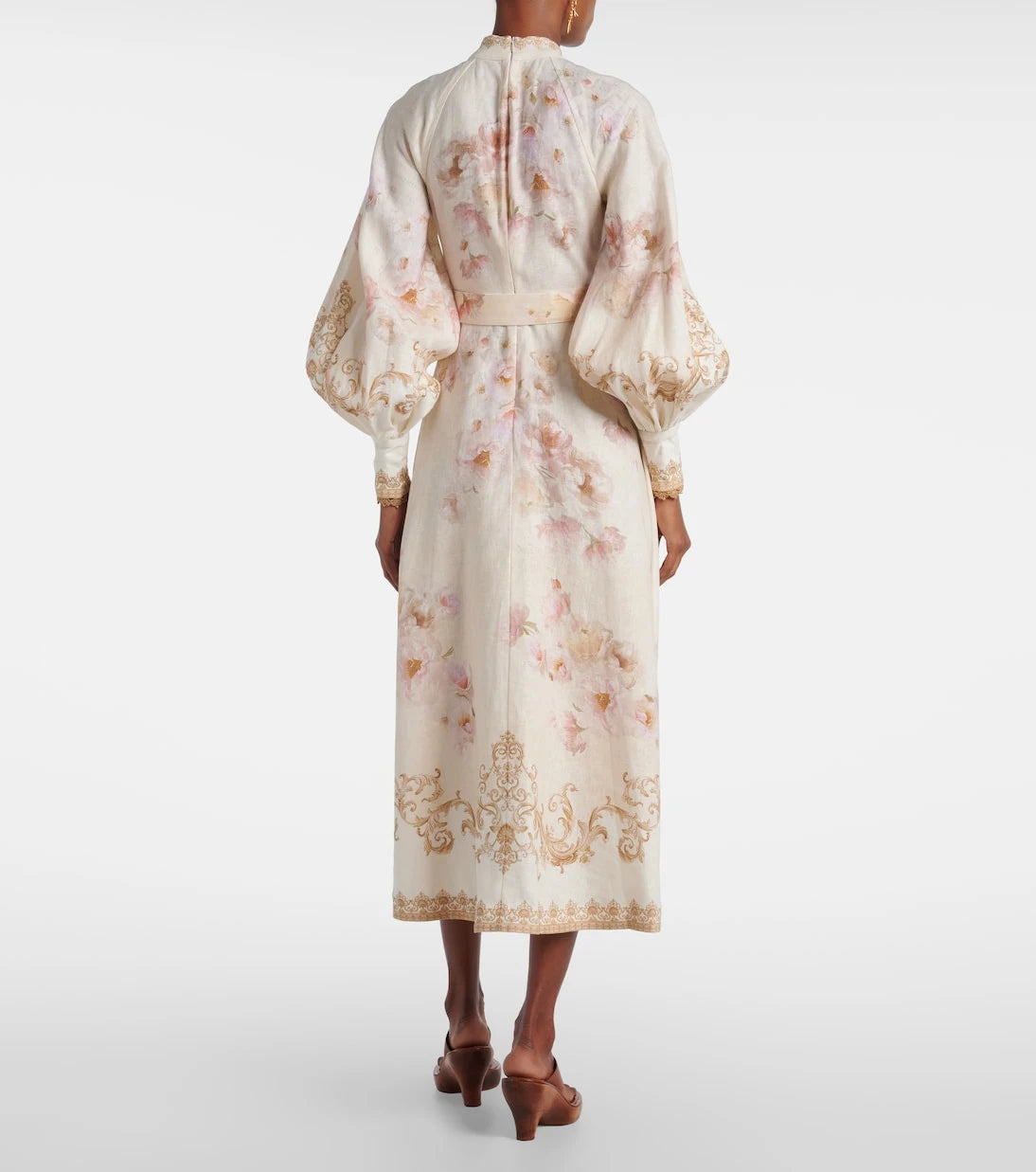 Zimmermann - Hypnotic printed linen shirt dress