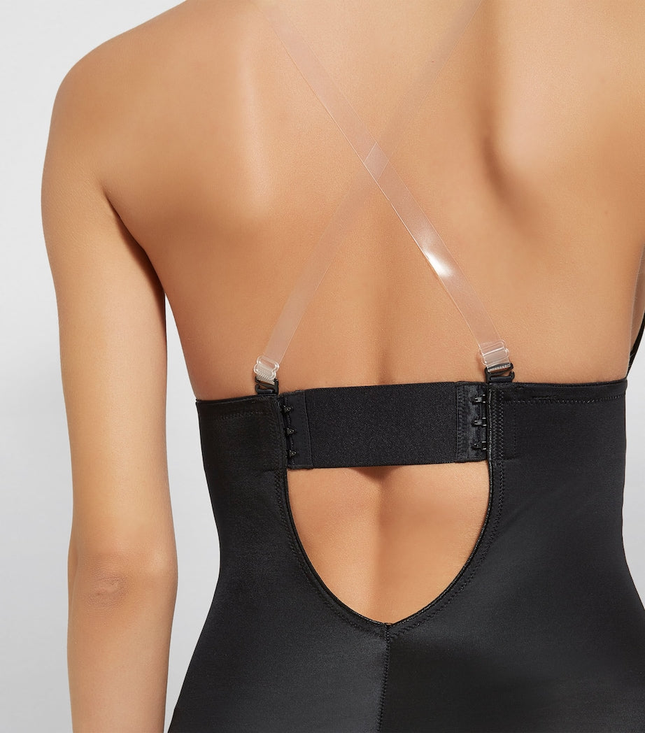 SPANXshape Suit Your Fancy Plunge Mid-Thigh Bodysuit - Medium Control