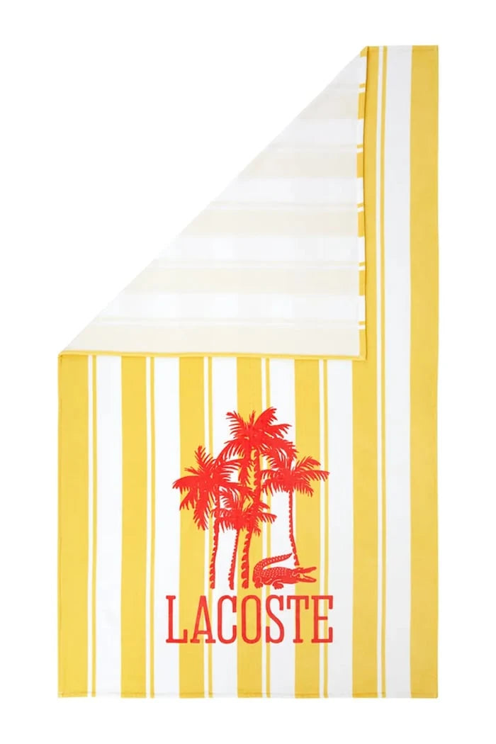 Памучна плажна кърпа Lacoste LFANCY 100 x 170 cm