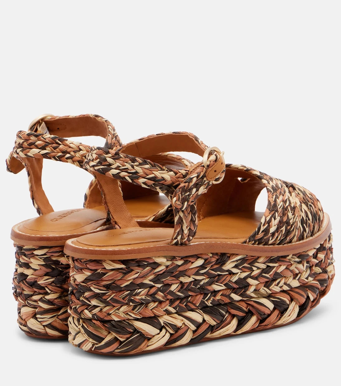 Clergerie - Arty raffia platform sandals
