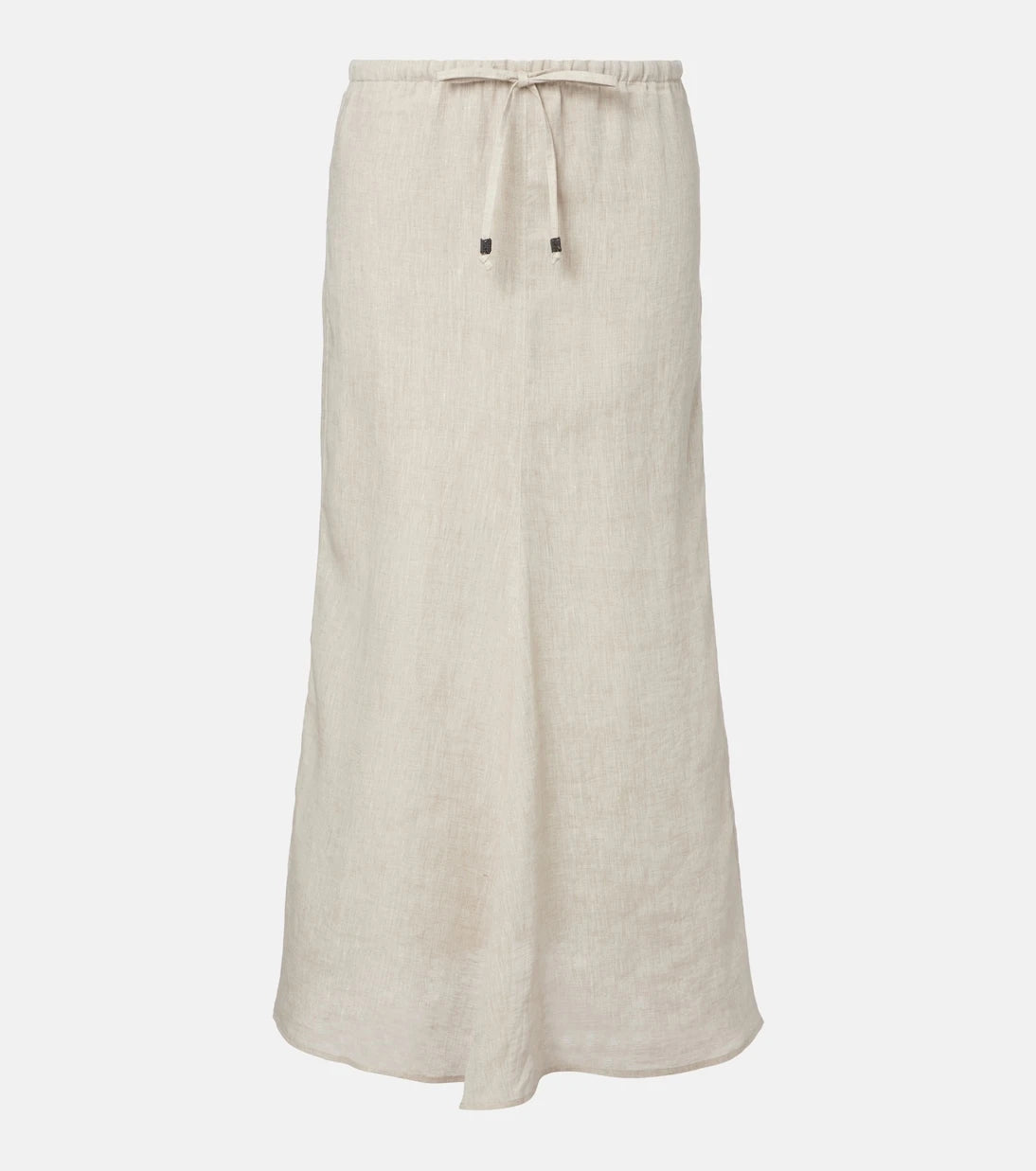Brunello Cucinelli - Monili linen maxi skirt