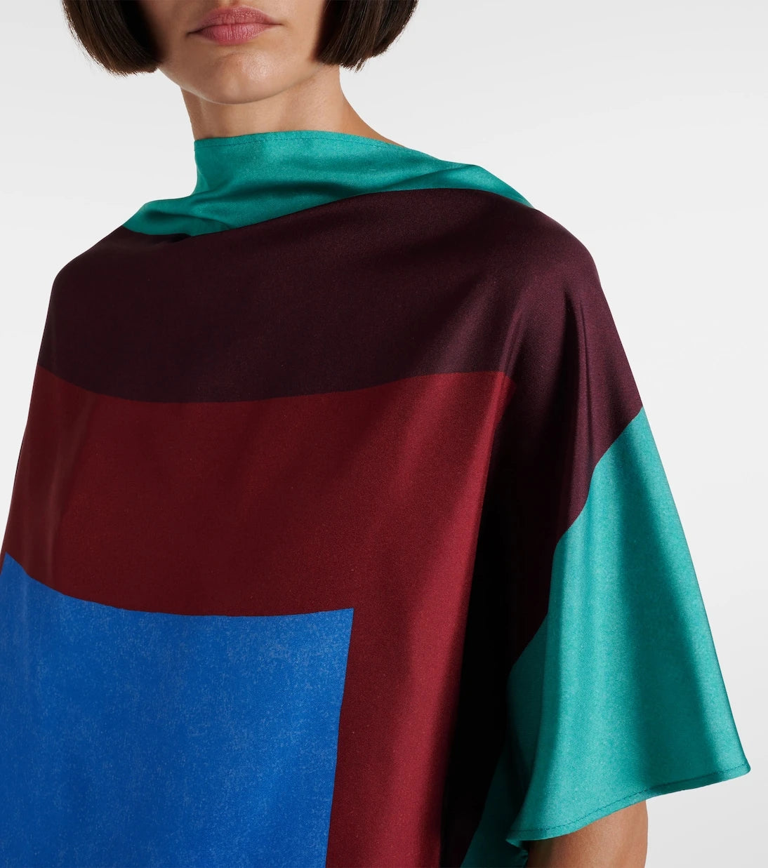 Loewe - Printed silk satin top