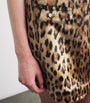Maje Multi Leopard Print Mini Skirt