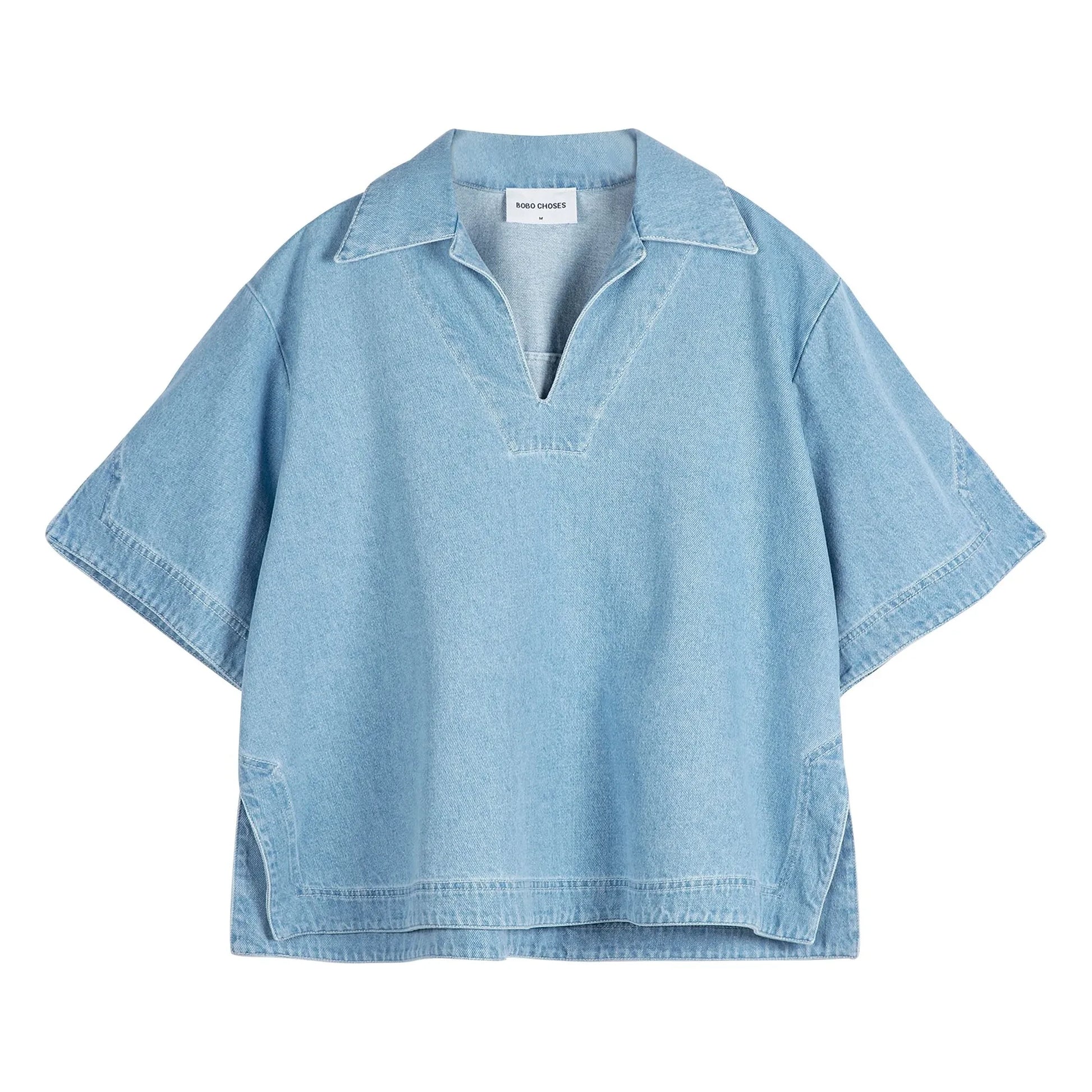 Bobo Choses - Cotton Polo Blouse | Light blue