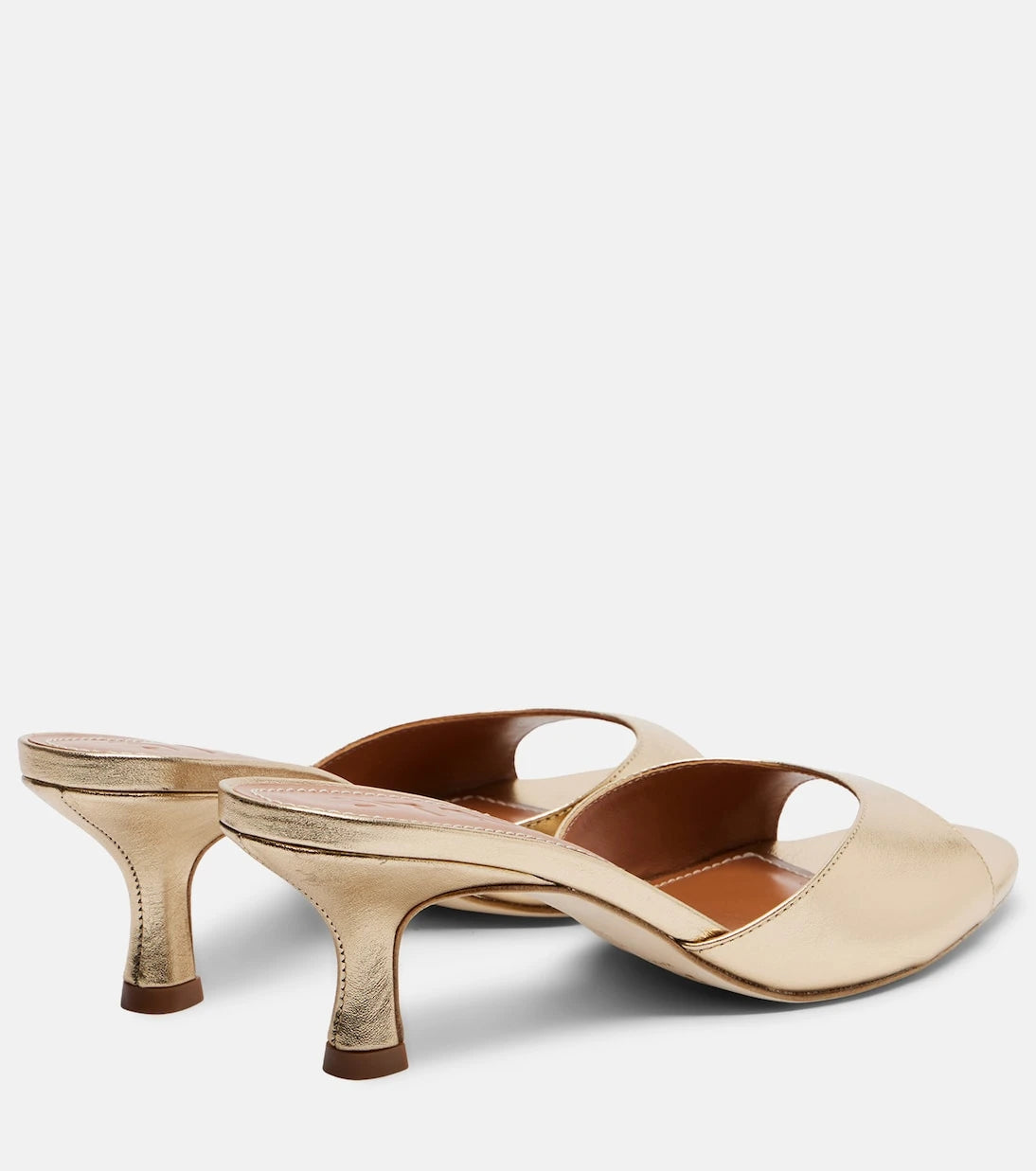 Staud - Brigitte 100 metallic leather mules