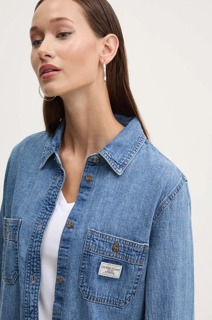 Дънкова риза Guess Jeans