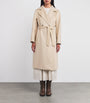 Weekend Max Mara White Virgin Wool Belted Coat
