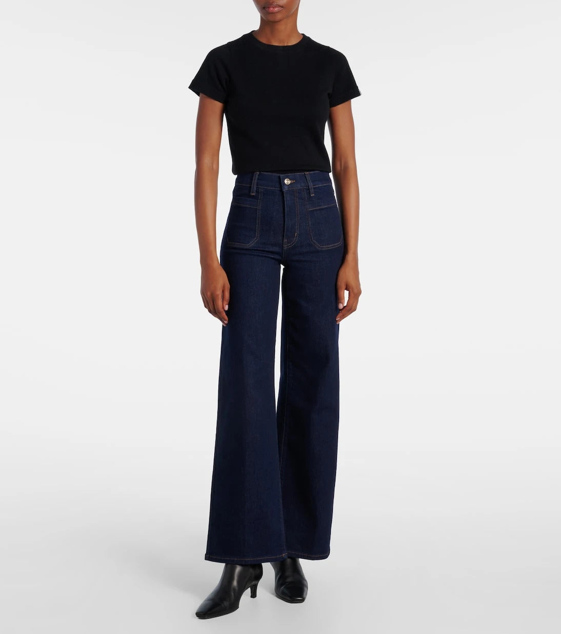 Frame - Le Slim Palazzo wide-leg jeans