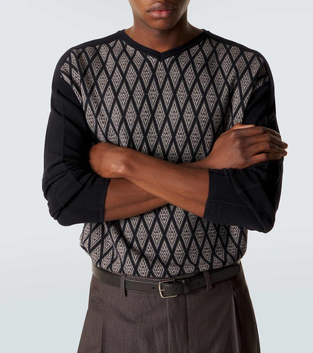 Giorgio Armani - Wool and cashmere jacquard sweater