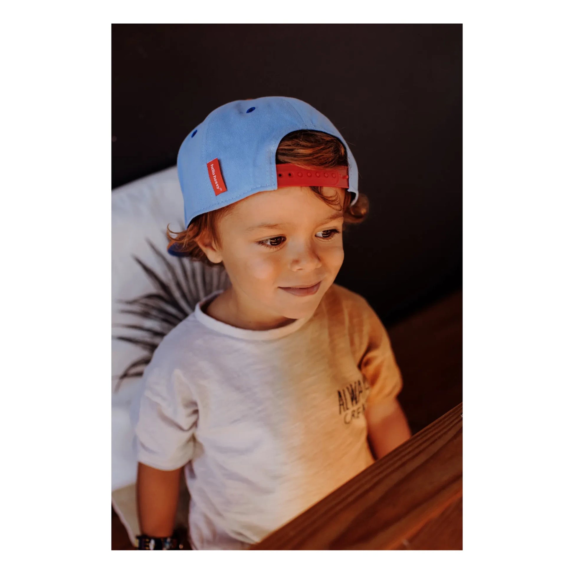 Hello Hossy - Plain Flat Visor Cap | Denim blue