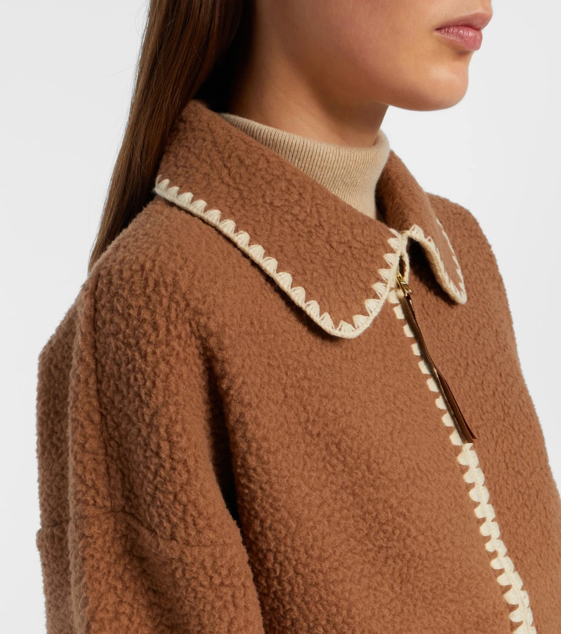 Varley - Ruiko embroidered fleece zip-up jacket
