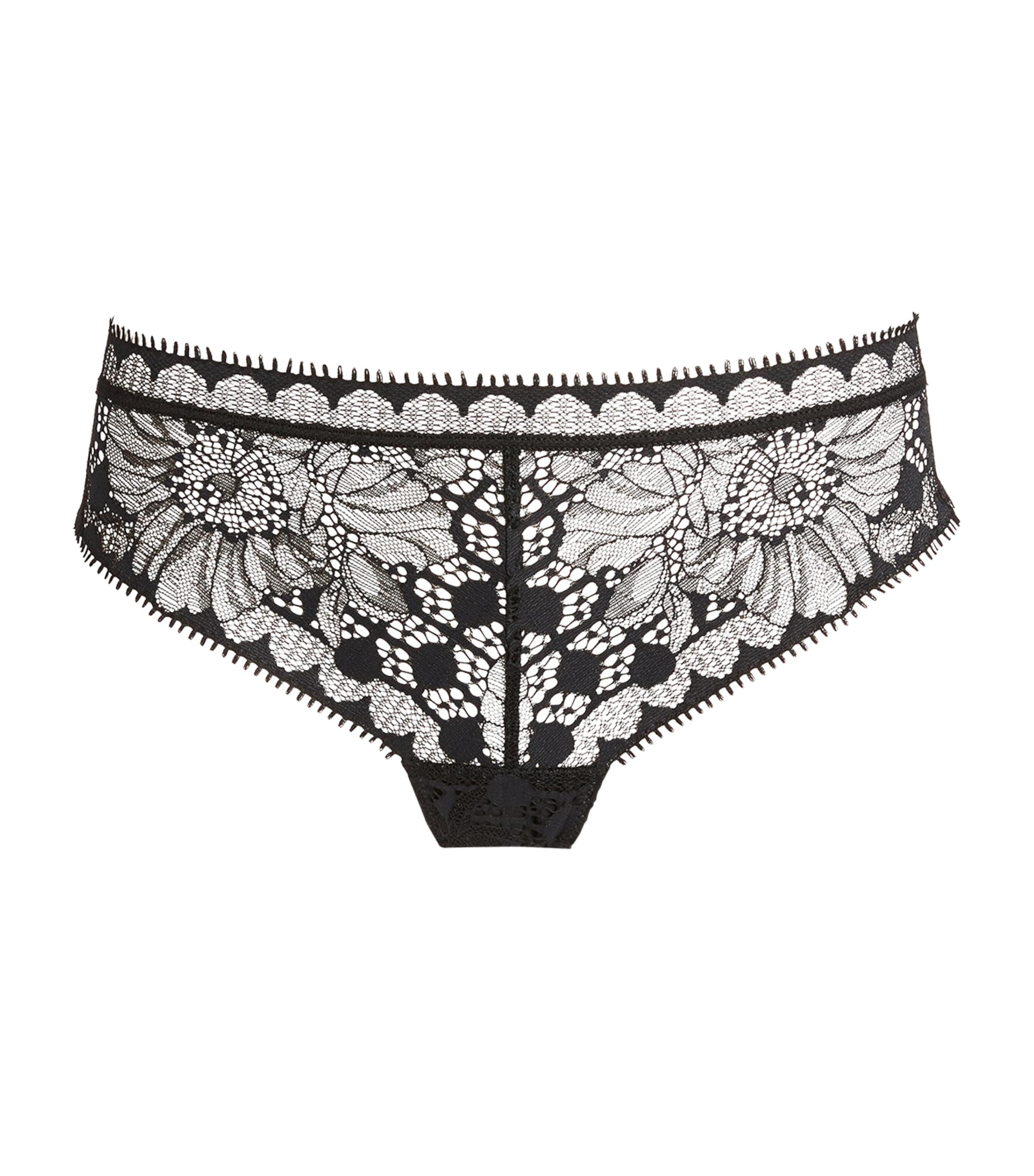 Chantelle Black Lace Floral Tanga