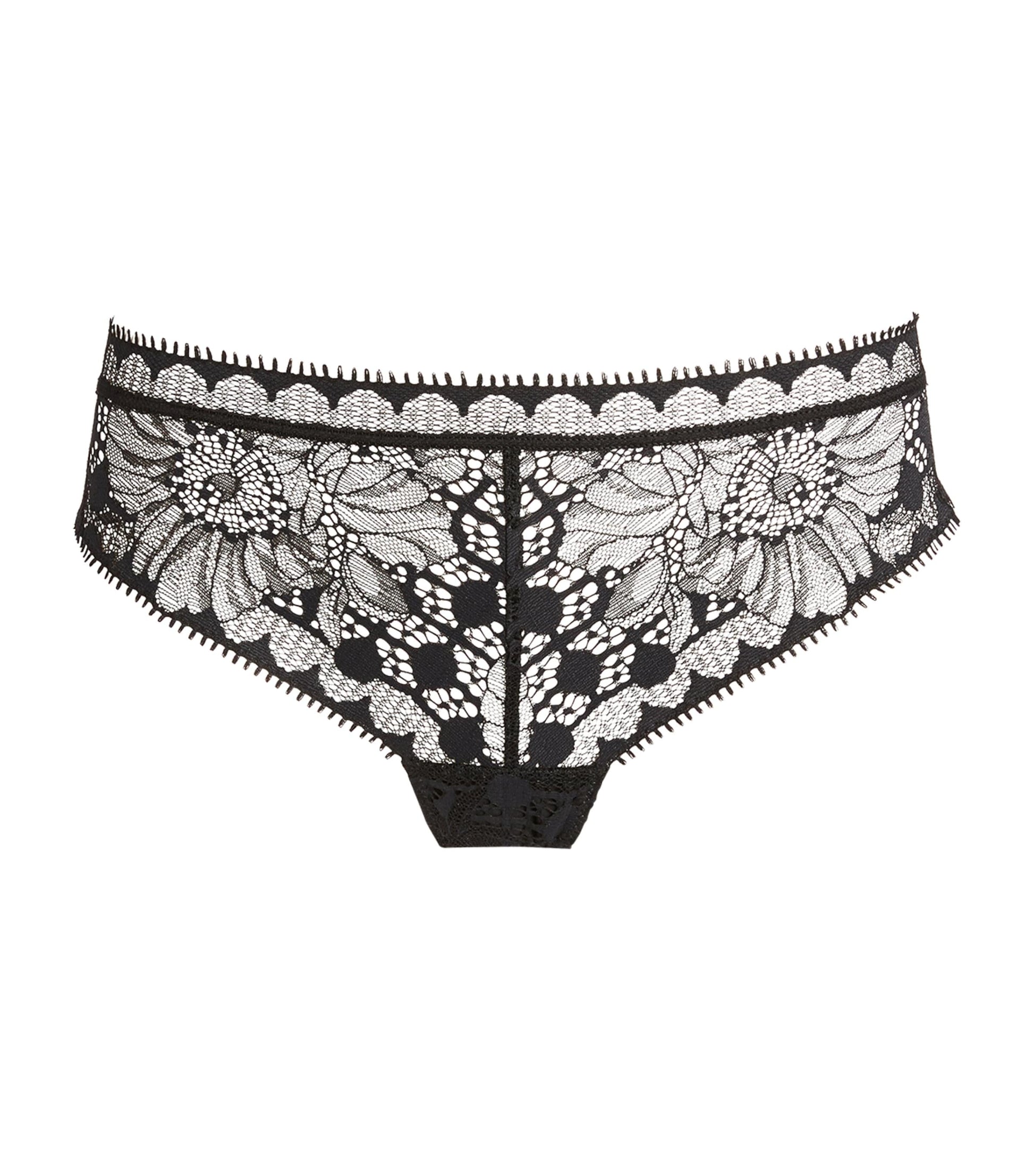 Chantelle Black Lace Floral Tanga