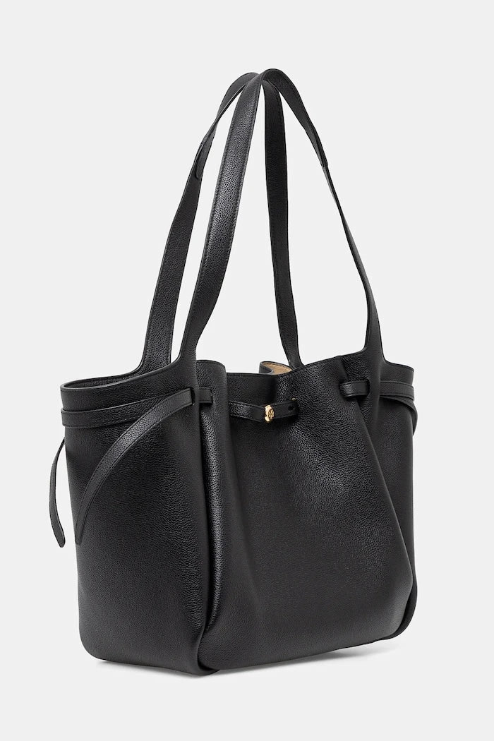 Кожена чанта Tory Burch Romy Pebbled Tote