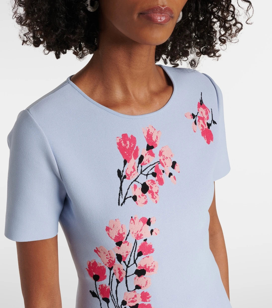 Carolina Herrera - Floral jacquard midi dress