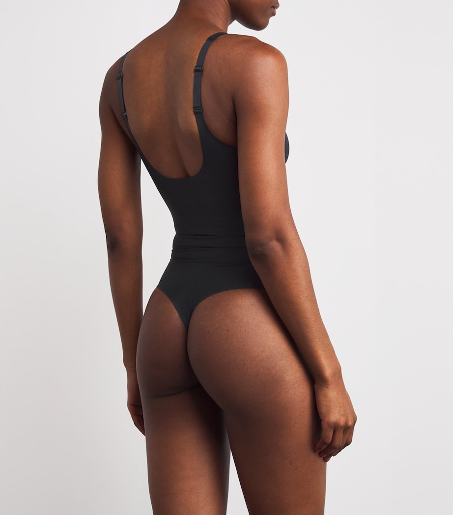 Skims Brown Plunge Bodysuit