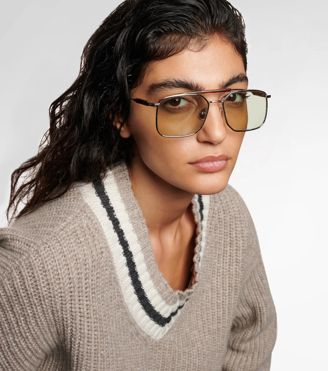 Brunello Cucinelli - Sartorial Sunset square sunglasses