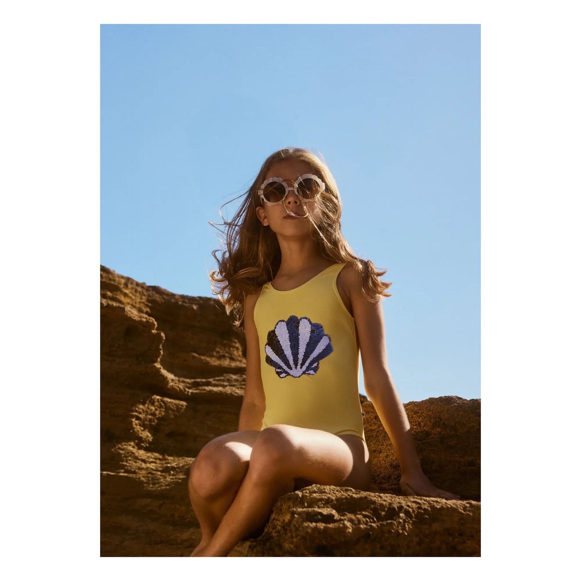 Molo - Shell Sunglasses | Ecru