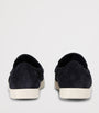 Tory Burch Navy Suede Ballet Sport Loafers