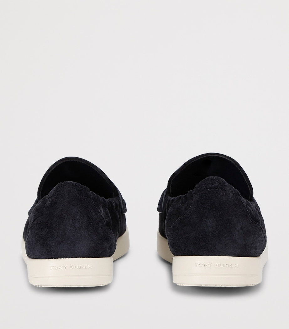 Tory Burch Navy Suede Ballet Sport Loafers