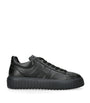 Leather H-Stripes Tread Sneakers BLACK