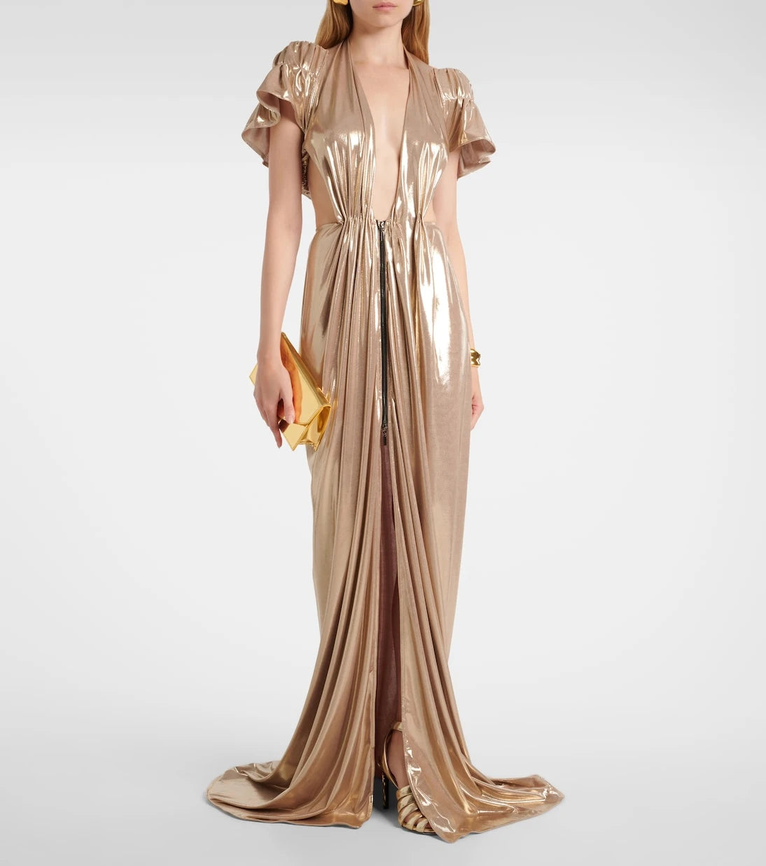 Maticevski - Latitude gathered ruffled gown