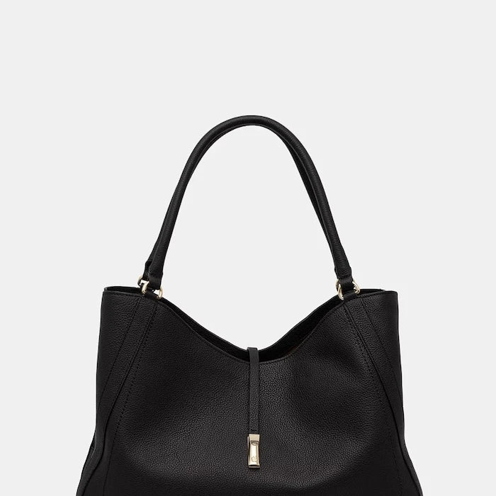 BOSS чанта дамска от кожа REAH MEDIUM TOTE